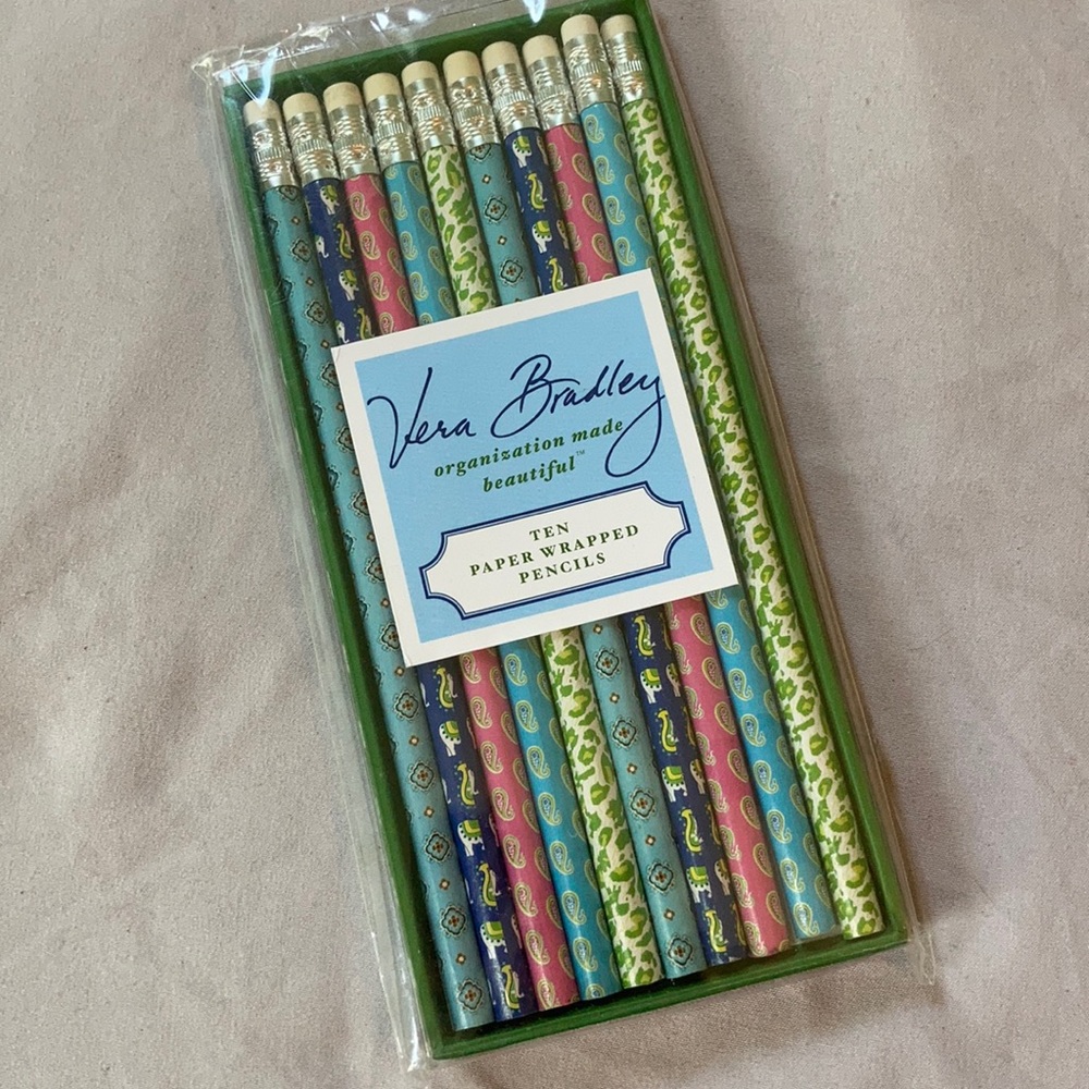 Vera Bradley Pencils NWT (10 pack)